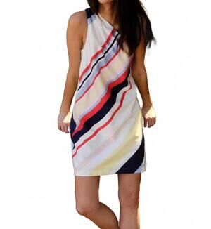 NEW CARTOLINA NANTUCKET samantha mini dress in nantucket stripe